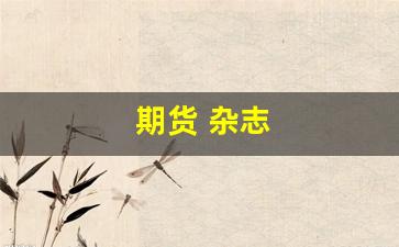 期货 杂志(期货类杂志排行)_https://www.wanyuyiyao.com_北交所_第1张